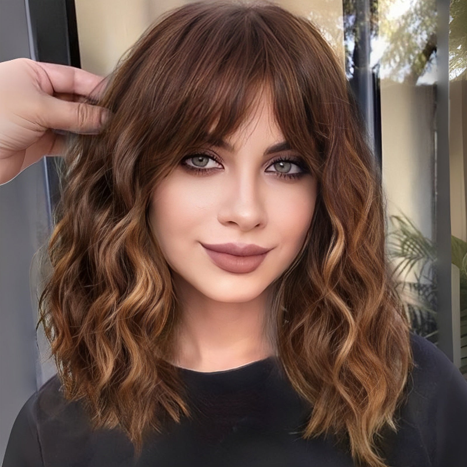 Short Bob wavy wigs