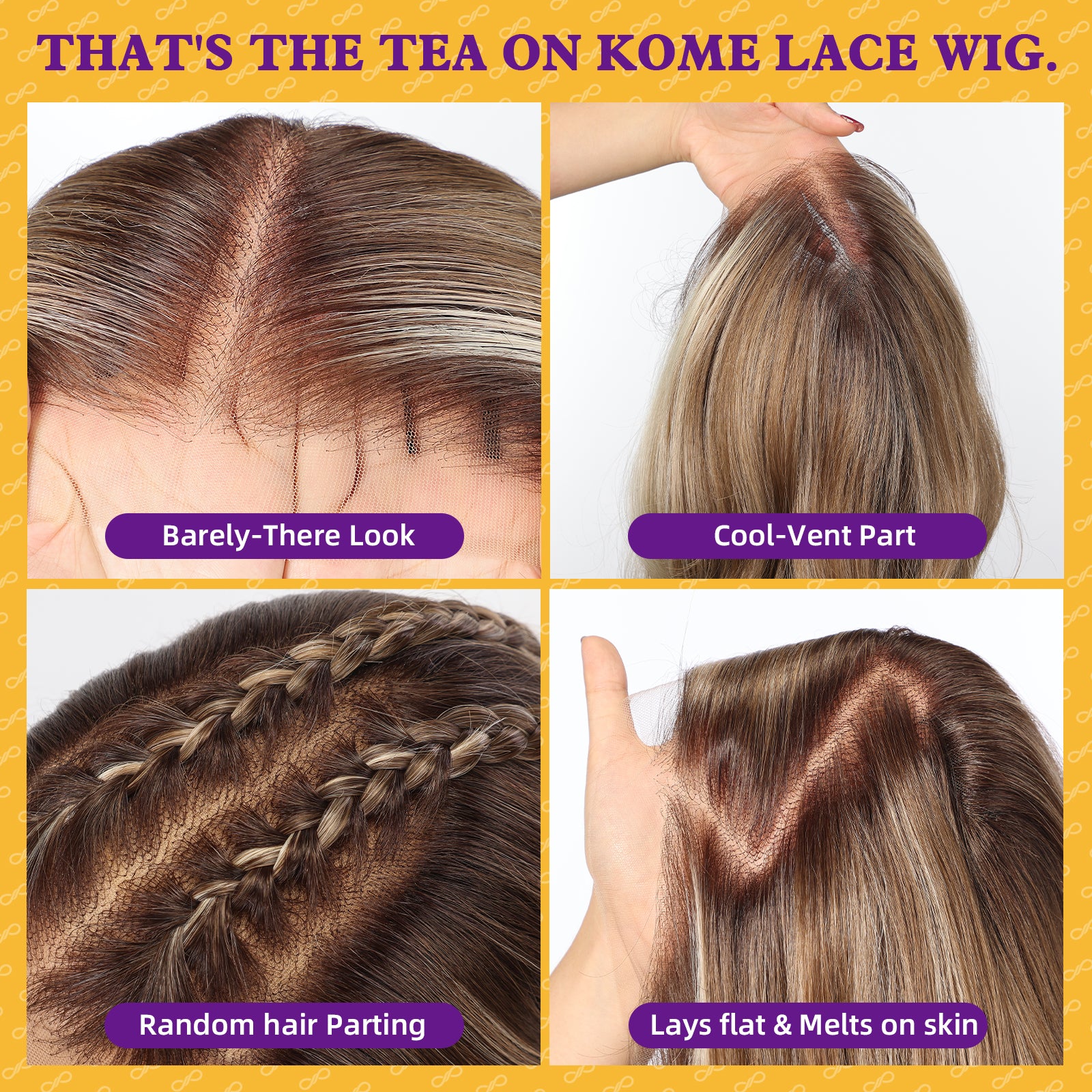 Ash Brown Highlight Synthetic Lace Front Wig,13×6 Curly Glueless Wigs for Women Daily Use 26IN（#TT6/166）