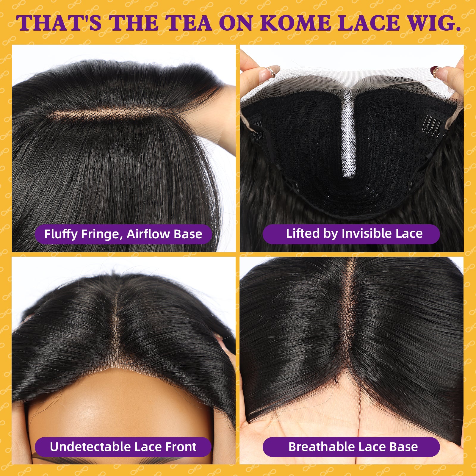 KOME Black Synthetic Lace Front Wig,T Part Glueless Long Body Wavy Wigs With Bangs for Women Cosplay Daily Use 28IN(#1B)