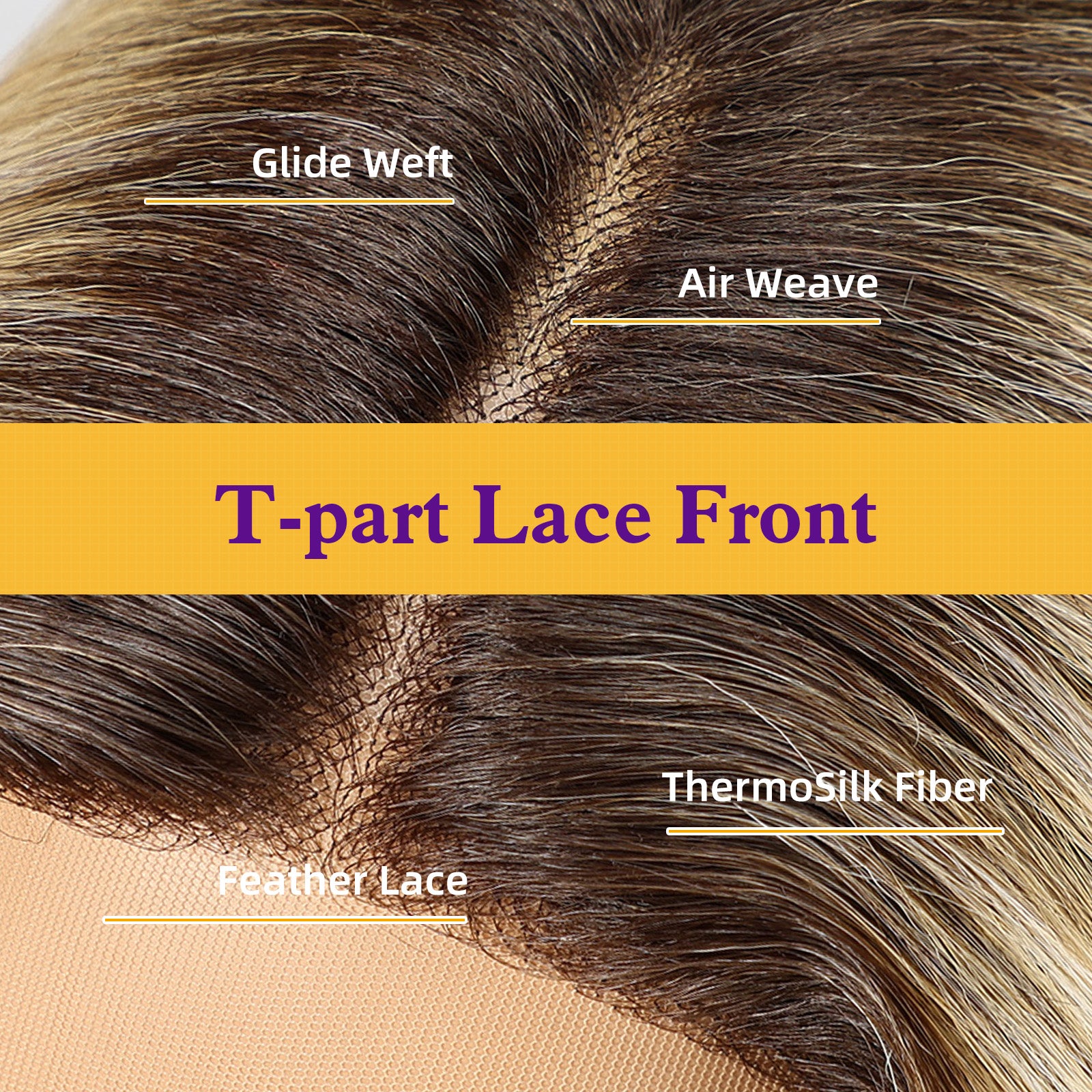 KOME Lobbi Blonde Synthetic Lace Front Wig, 13X5X1 Glueless Shoulder Length Curly Bob Wigs for Women Daily Use 18IN（#TT6/251001）
