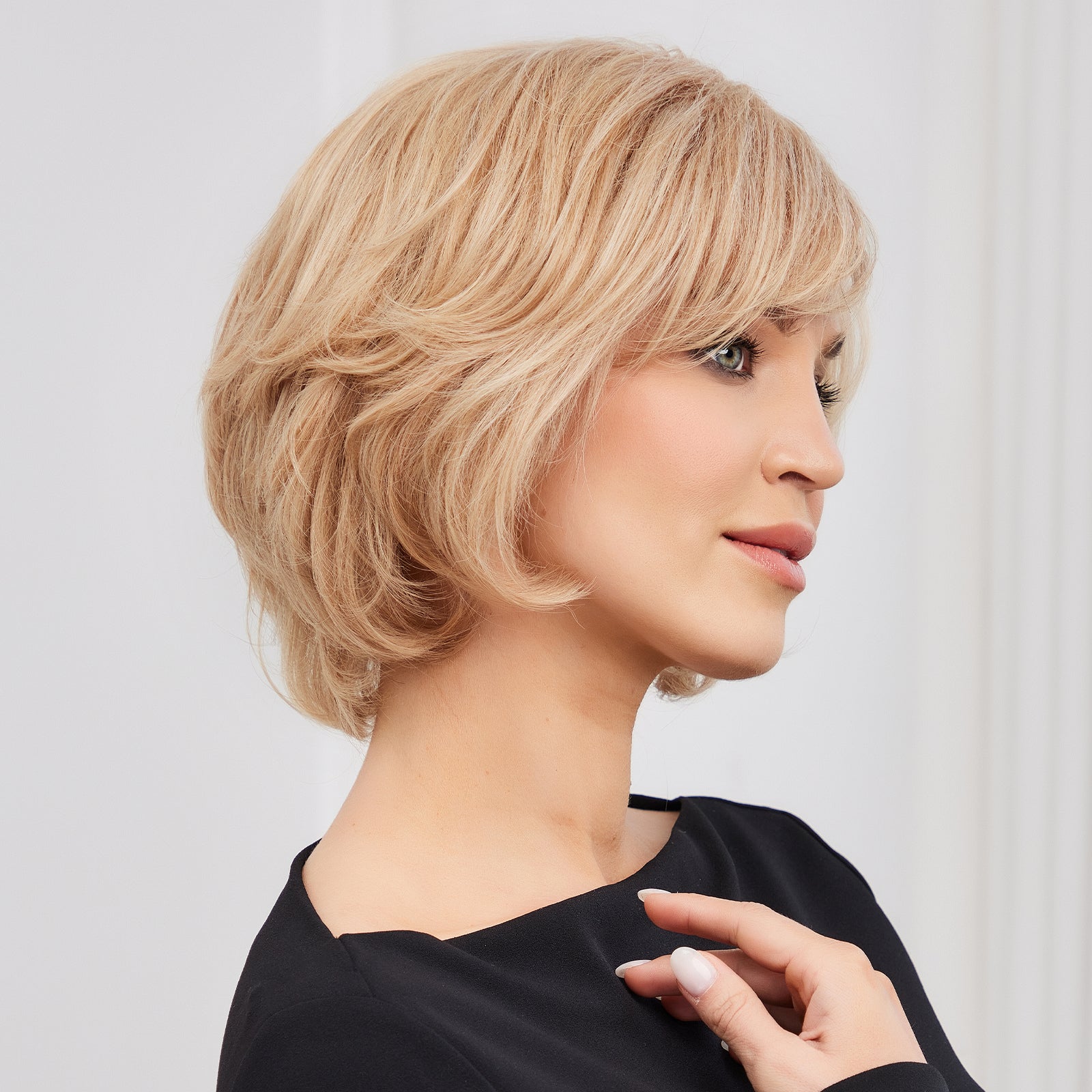 KOME WIG Short Pixie Cut 100% Human Hair Wigs 613 Blonde Wig Lace Wigs for White Women