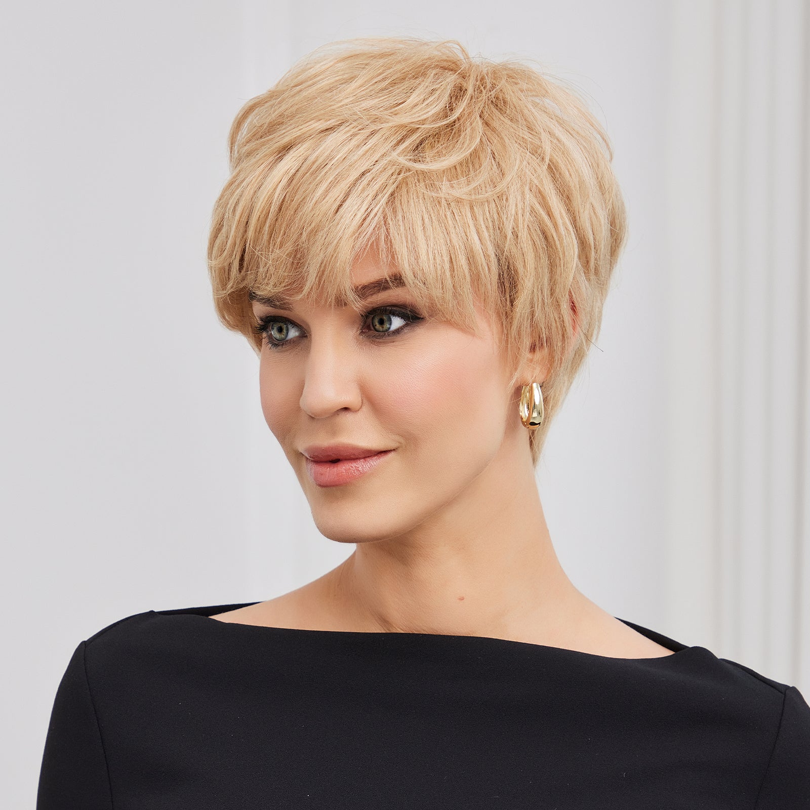 KOME WIG Short Pixie Cut 100% Human Hair Wigs 613 Blonde Wig Lace Wigs for White Women