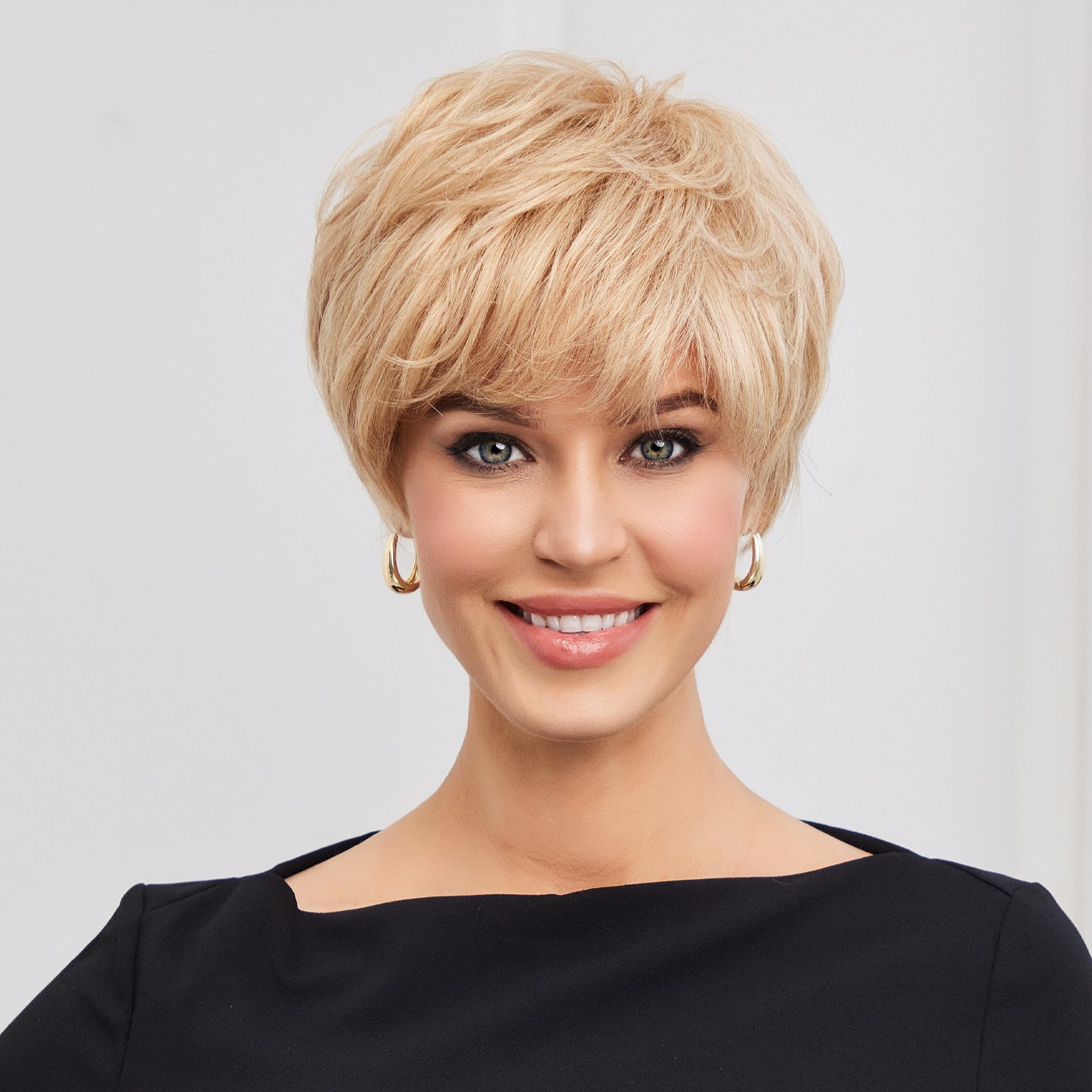 KOME WIG Short Pixie Cut 100% Human Hair Wigs 613 Blonde Wig Lace Wigs for White Women