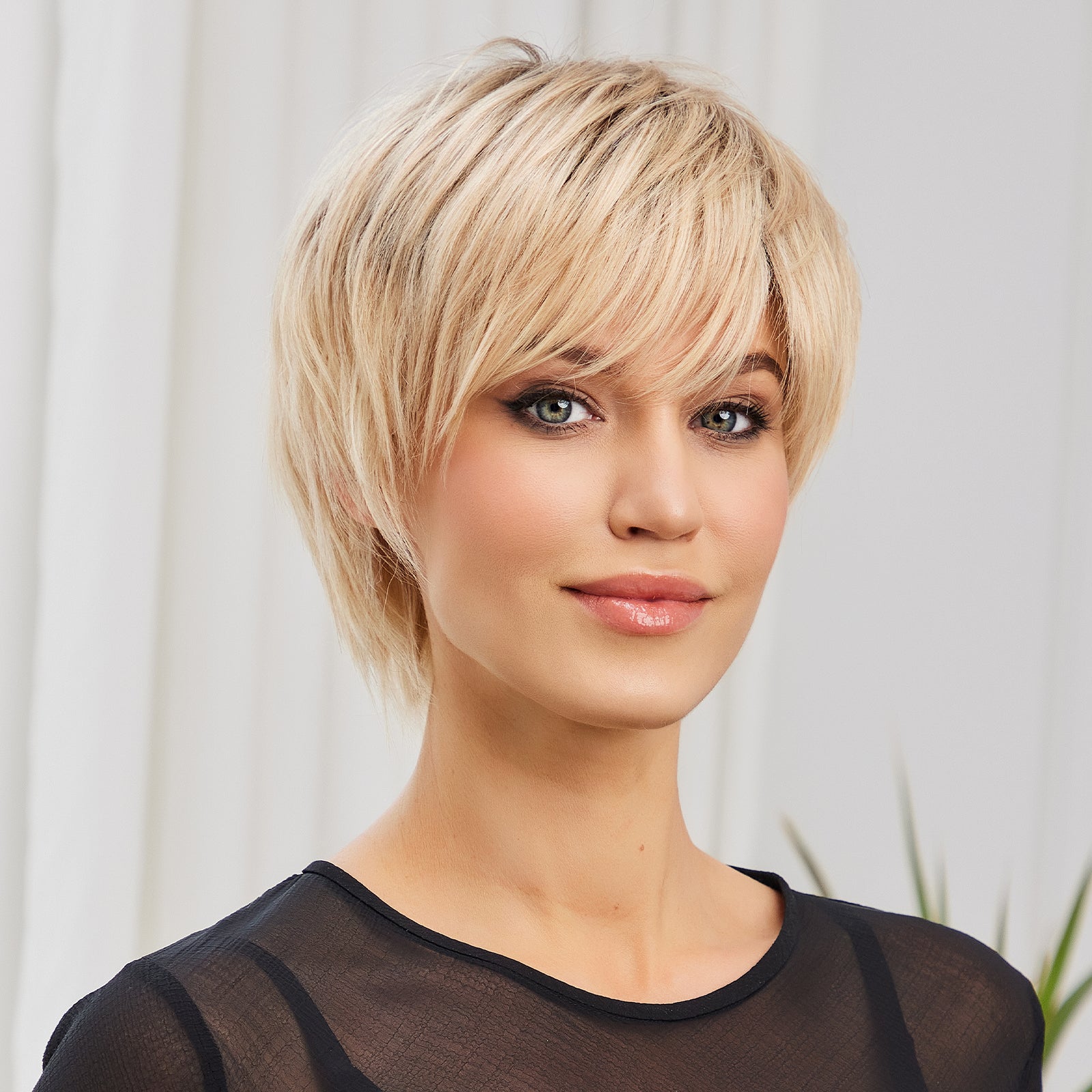 KOME WIG Short Pixie Cut 100% Human Hair Wigs Blonde Wig Lace Wigs for White Women