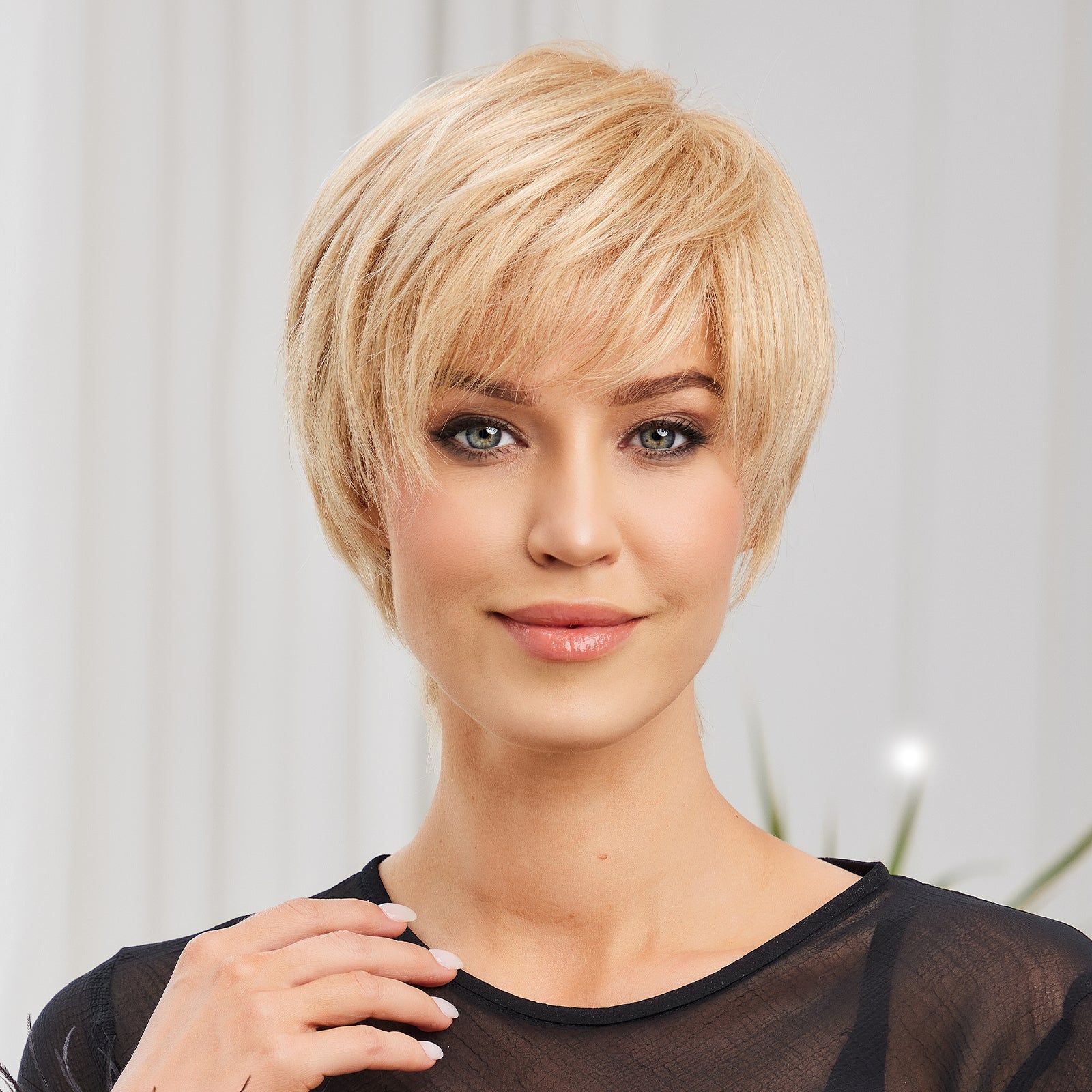 KOME WIG Short Pixie Cut 100% Human Hair Wigs 613 Blonde Wig Lace Wigs for White Women