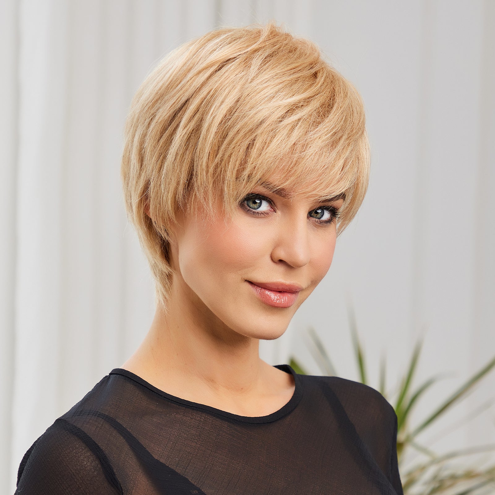 KOME WIG Short Pixie Cut 100% Human Hair Wigs 613 Blonde Wig Lace Wigs for White Women