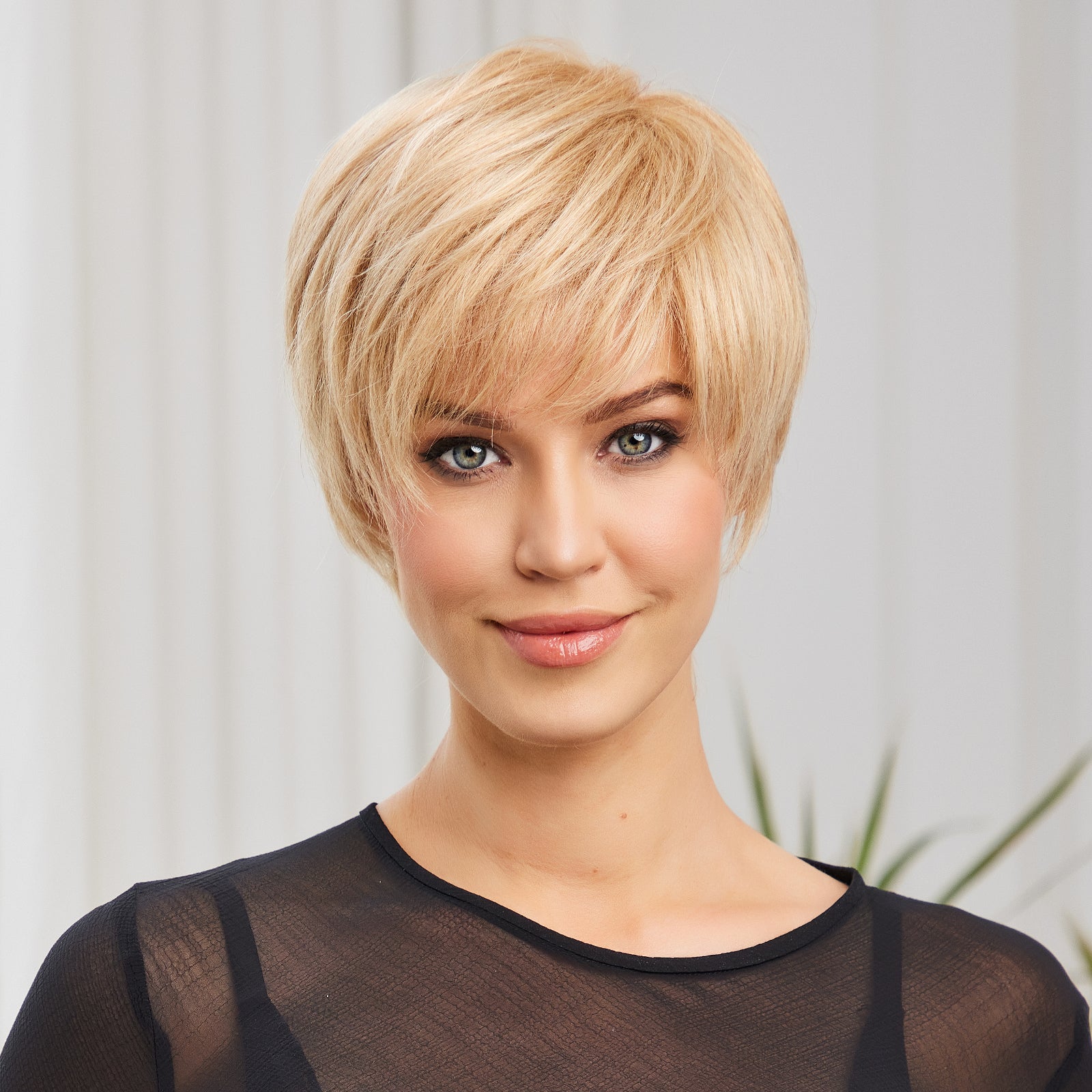 KOME WIG Short Pixie Cut 100% Human Hair Wigs 613 Blonde Wig Lace Wigs for White Women