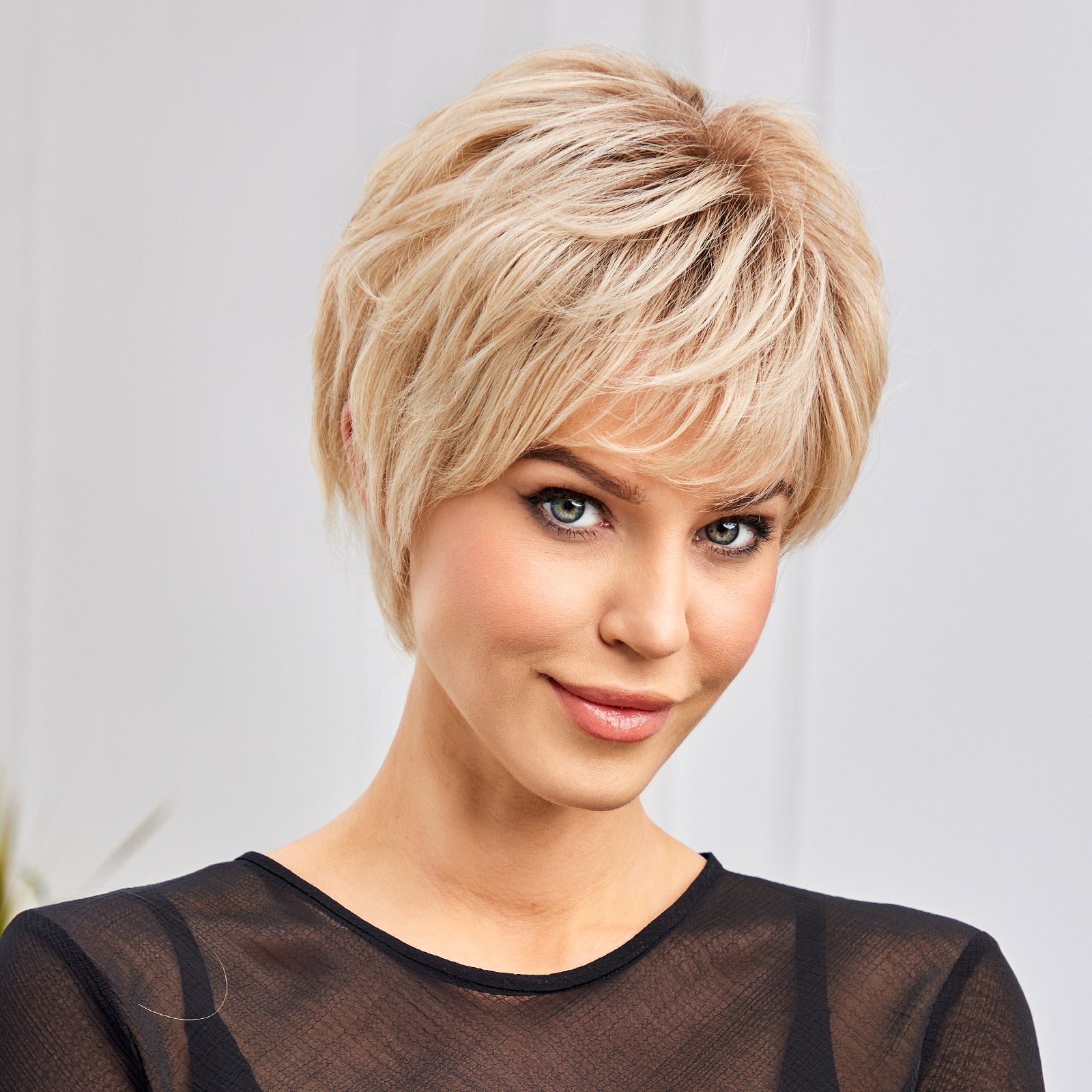 KOME WIG Short Pixie Cut 100% Human Hair Wigs 613 Blonde Wig Lace Wigs for White Women