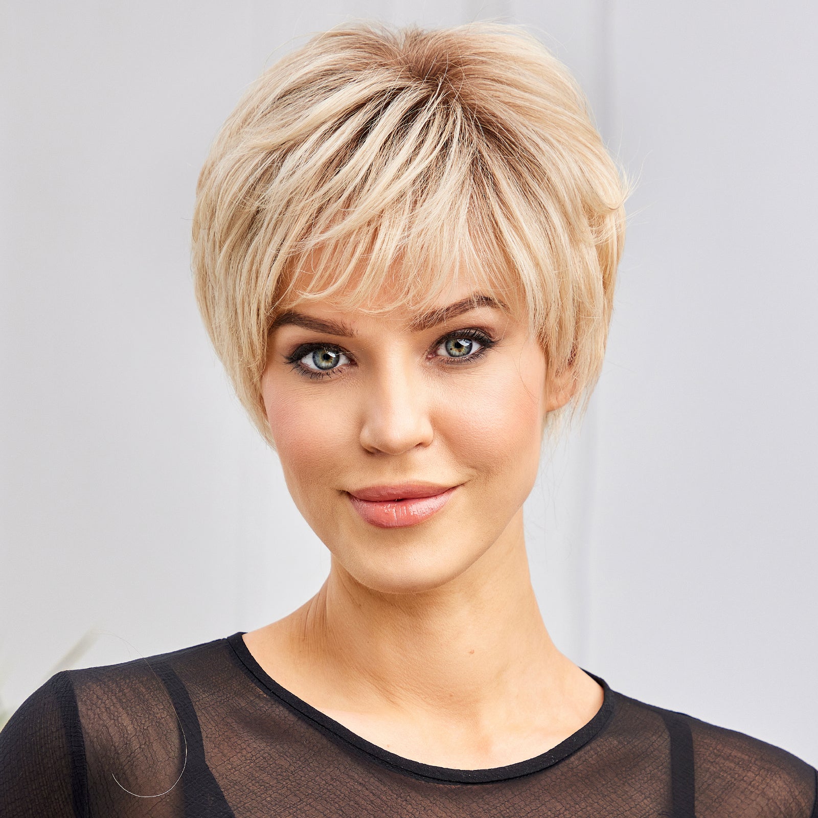 KOME WIG Short Pixie Cut 100% Human Hair Wigs 613 Blonde Wig Lace Wigs for White Women