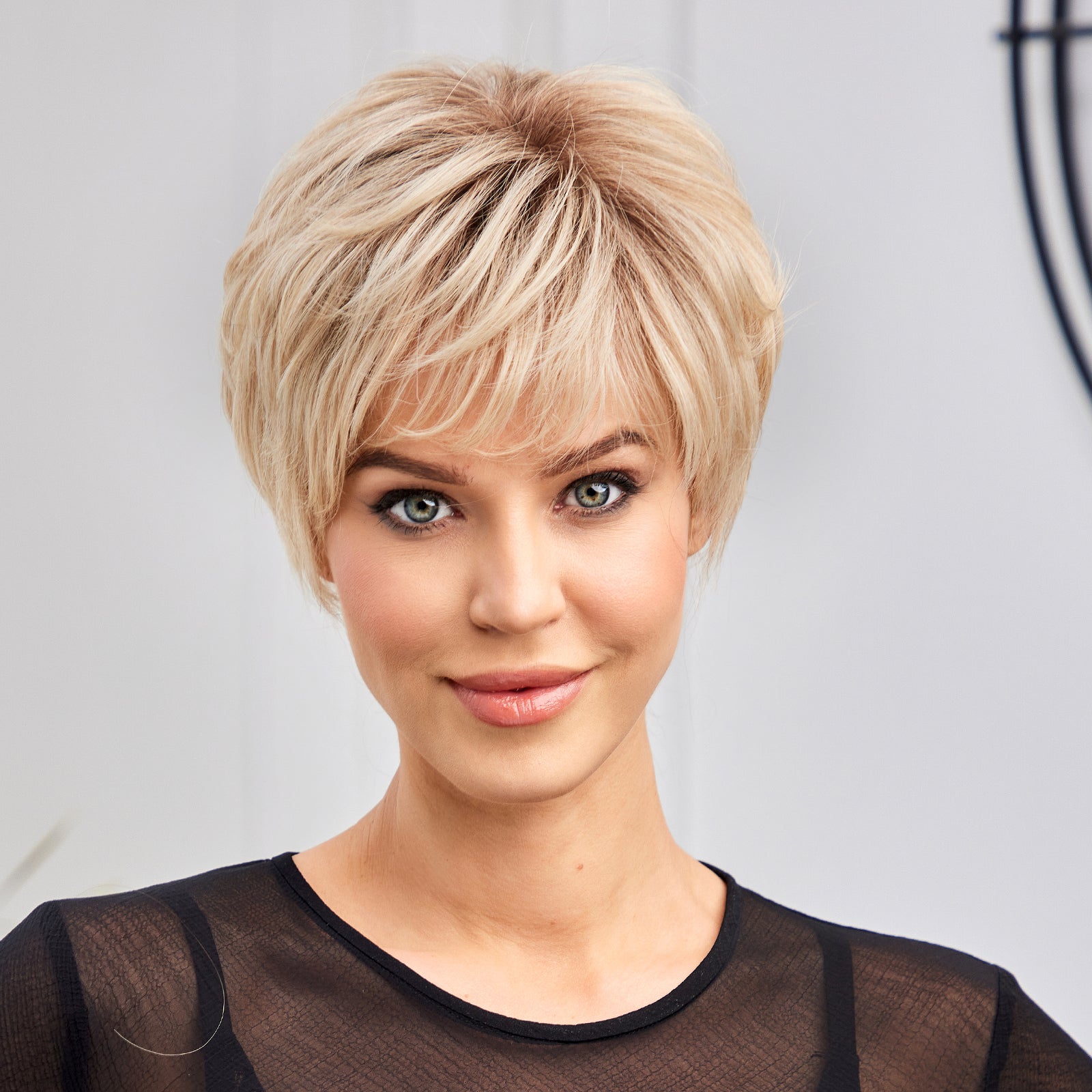 KOME WIG Short Pixie Cut 100% Human Hair Wigs 613 Blonde Wig Lace Wigs for White Women