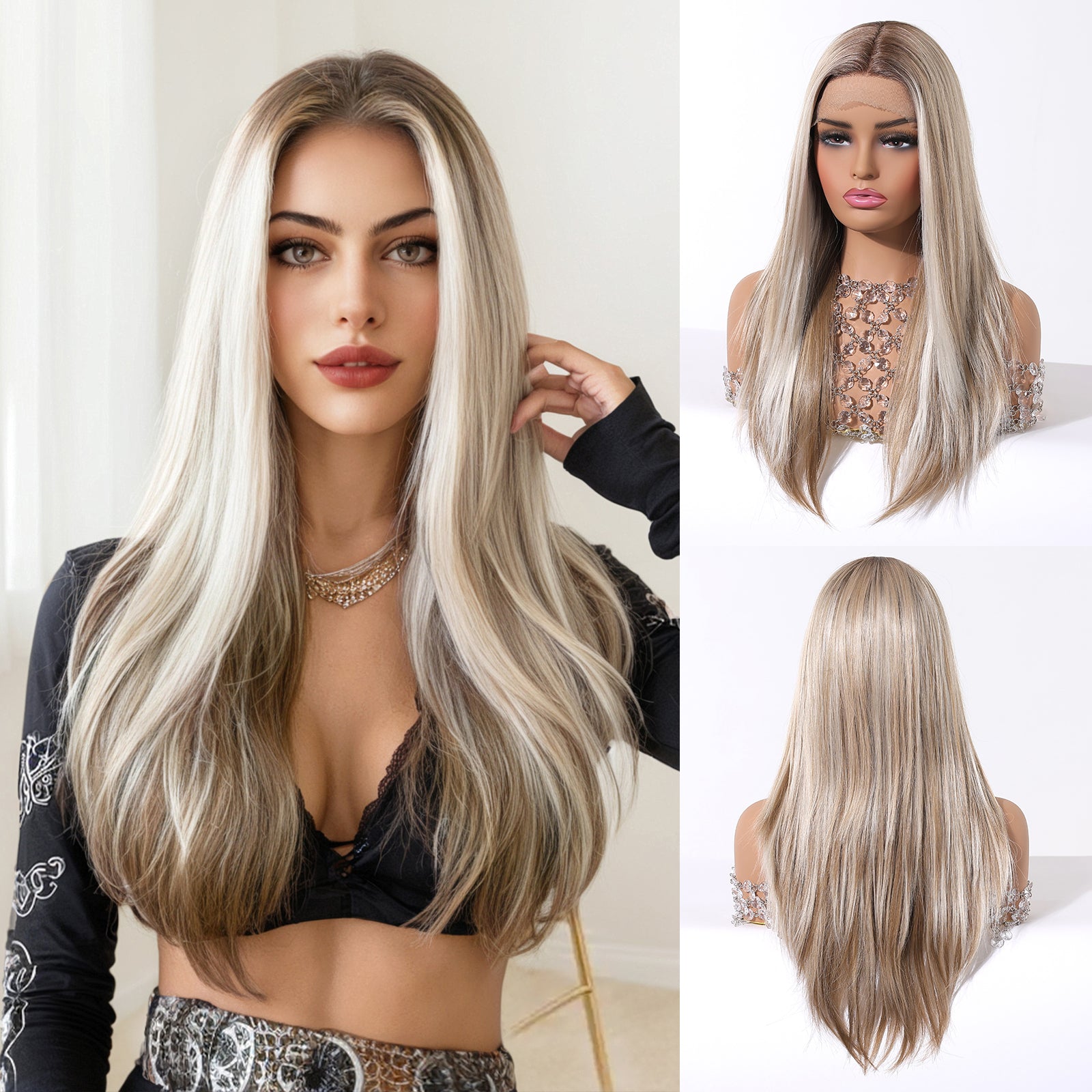 OLIVE - T-Part Lace Front Wig